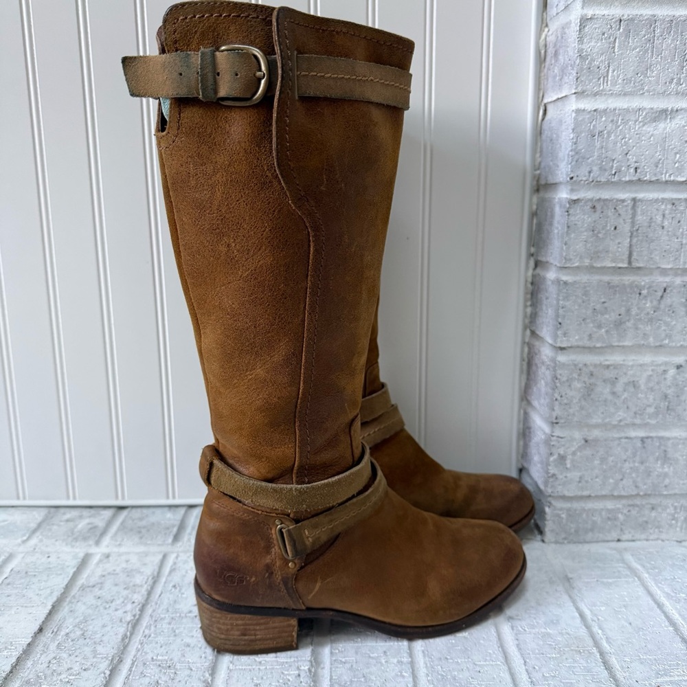 UGG Australia Darcie Leather Riding Boots - Picture 5 of 15